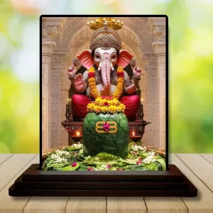 Car Dashboard Ganesha Wooden Photo Stand 3x4 Inches, Compact & Stylish Spiritual Display For Car, Home & Office (Pack Of 1) (F49017) Car Dashboard Ganesha Wooden Photo Stand 3x4 Inches, Compact & Stylish Spiritual Display For Car, Home & Office (Pack Of 1) (F49017)