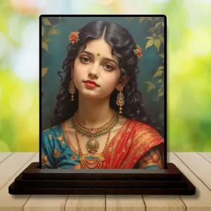 Car Dashboard Shree Radha Wooden Photo Stand 3x4 Inches, Compact & Stylish Spiritual Display For Car, Home & Office (Pack Of 1) (F49022) Car Dashboard Shree Radha Wooden Photo Stand 3x4 Inches, Compact & Stylish Spiritual Display For Car, Home & Office (Pack Of 1) (F49022)