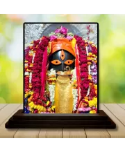 Car Dashboard Goddess Kali Wooden Photo Stand  3x4 Inches, Compact & Stylish Spiritual Display For Car, Home & Office (Pack Of 1) (F49029)