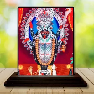 Car Dashboard Goddess Kali Wooden Photo Stand 3x4 Inches, Compact & Stylish Spiritual Display For Car, Home & Office (Pack Of 1) (F49031) Car Dashboard Goddess Kali Wooden Photo Stand 3x4 Inches, Compact & Stylish Spiritual Display For Car, Home & Office (Pack Of 1) (F49031)