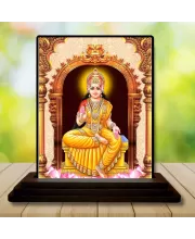 Car Dashboard Lord Ganesha Wooden Photo Stand  3x4 Inches, Compact & Stylish Spiritual Display For Car, Home & Office (Pack Of 1) (F49032)