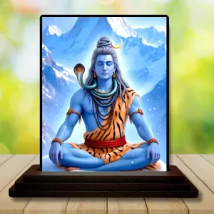 Car Dashboard Shiva Wooden Photo Stand 3x4 Inches, Compact & Stylish Spiritual Display For Car, Home & Office (Pack Of 1) (F49033) Car Dashboard Shiva Wooden Photo Stand 3x4 Inches, Compact & Stylish Spiritual Display For Car, Home & Office (Pack Of 1) (F49033)