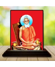Car Dashboard Matsyendra Nath Wooden Photo Stand  3x4 Inches, Compact & Stylish Spiritual Display For Car, Home & Office (Pack Of 1) (F49036)