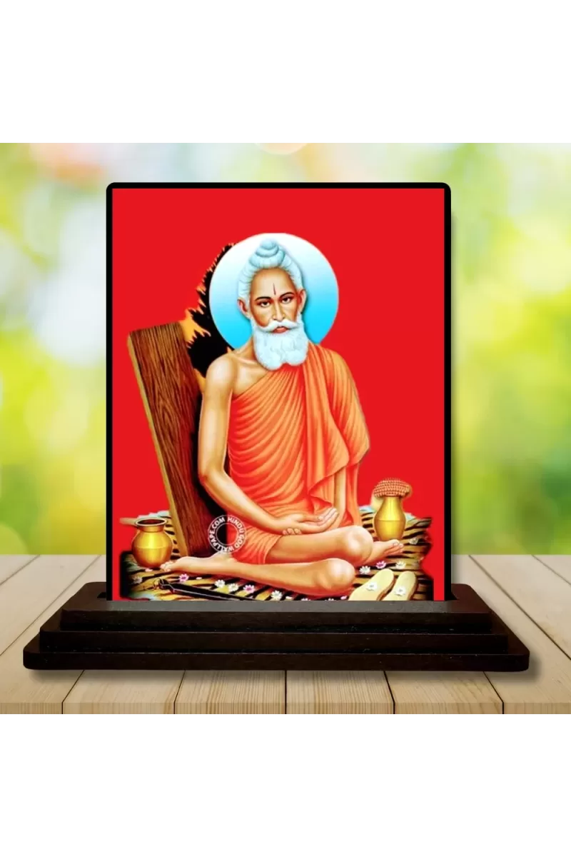 Car Dashboard Matsyendra Nath Wooden Photo Stand  3x4 Inches, Compact & Stylish Spiritual Display For Car, Home & Office (Pack Of 1) (F49036)