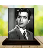 Car Dashboard Shree Dilip Kumar Wooden Photo Stand  3x4 Inches, Compact & Stylish Spiritual Display For Car, Home & Office (Pack Of 1) (F49040)