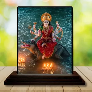 Car Dashboard Durga Wooden Photo Stand 3x4 Inches, Compact & Stylish Spiritual Display For Car, Home & Office (Pack Of 1) (F49041) Car Dashboard Durga Wooden Photo Stand 3x4 Inches, Compact & Stylish Spiritual Display For Car, Home & Office (Pack Of 1) (F49041)