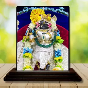 Car Dashboard Shree Krishna Wooden Photo Stand 3x4 Inches, Compact & Stylish Spiritual Display For Car, Home & Office (Pack Of 1) (F49046) Car Dashboard Shree Krishna Wooden Photo Stand 3x4 Inches, Compact & Stylish Spiritual Display For Car, Home & Office (Pack Of 1) (F49046)