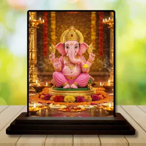 Car Dashboard Ganesha Wooden Photo Stand 3x4 Inches, Compact & Stylish Spiritual Display For Car, Home & Office (Pack Of 1) (F49051) Car Dashboard Ganesha Wooden Photo Stand 3x4 Inches, Compact & Stylish Spiritual Display For Car, Home & Office (Pack Of 1) (F49051)