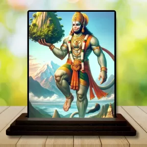 Car Dashboard Hanuman Wooden Photo Stand 3x4 Inches, Compact & Stylish Spiritual Display For Car, Home & Office (Pack Of 1) (F49058) Car Dashboard Hanuman Wooden Photo Stand 3x4 Inches, Compact & Stylish Spiritual Display For Car, Home & Office (Pack Of 1) (F49058)