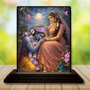 Car Dashboard Shree Krishna And Shree Radha Wooden Photo Stand 3x4 Inches, Compact & Stylish Spiritual Display For Car, Home & Office (Pack Of 1) (F49067) Car Dashboard Shree Krishna And Shree Radha Wooden Photo Stand 3x4 Inches, Compact & Stylish Spiritual Display For Car, Home & Office (Pack Of 1) (F49067)