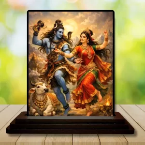 Car Dashboard Lord Shiva And Parvati Wooden Photo Stand 3x4 Inches, Compact & Stylish Spiritual Display For Car, Home & Office (Pack Of 1) (F49072) Car Dashboard Lord Shiva And Parvati Wooden Photo Stand 3x4 Inches, Compact & Stylish Spiritual Display For Car, Home & Office (Pack Of 1) (F49072)