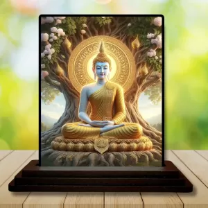 Car Dashboard Gautama Buddha Wooden Photo Stand 3x4 Inches, Compact & Stylish Spiritual Display For Car, Home & Office (Pack Of 1) (F49082) Car Dashboard Gautama Buddha Wooden Photo Stand 3x4 Inches, Compact & Stylish Spiritual Display For Car, Home & Office (Pack Of 1) (F49082)