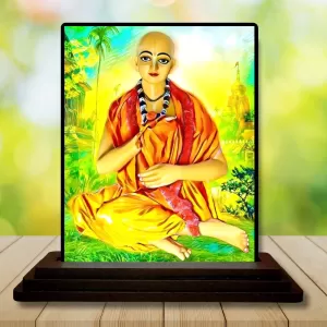 Car Dashboard Lord Shree Chaitannyadeb Wooden Photo Stand 3x4 Inches, Compact & Stylish Spiritual Display For Car, Home & Office (Pack Of 1) (F49087) Car Dashboard Lord Shree Chaitannyadeb Wooden Photo Stand 3x4 Inches, Compact & Stylish Spiritual Display For Car, Home & Office (Pack Of 1) (F49087)