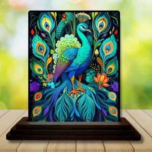 Car Dashboard Peacock Wooden Photo Stand 3x4 Inches, Compact & Stylish Spiritual Display For Car, Home & Office (Pack Of 1) (F49107) Car Dashboard Peacock Wooden Photo Stand 3x4 Inches, Compact & Stylish Spiritual Display For Car, Home & Office (Pack Of 1) (F49107)