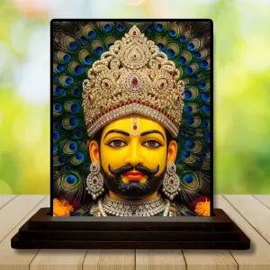 Car Dashboard Lord Shree Krishna Wooden Photo Stand 3x4 Inches, Compact & Stylish Spiritual Display For Car, Home & Office (Pack Of 1) (F49109) Car Dashboard Lord Shree Krishna Wooden Photo Stand 3x4 Inches, Compact & Stylish Spiritual Display For Car, Home & Office (Pack Of 1) (F49109)