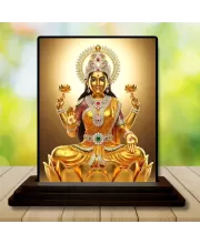 Car Dashboard Lord Ganesha Wooden Photo Stand  3x4 Inches, Compact & Stylish Spiritual Display For Car, Home & Office (Pack Of 1) (F49117)