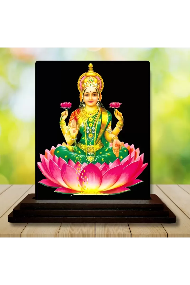 Car Dashboard Lord Ganesha Wooden Photo Stand  3x4 Inches, Compact & Stylish Spiritual Display For Car, Home & Office (Pack Of 1) (F49121)