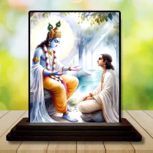 Car Dashboard Shree Krishna Wooden Photo Stand 3x4 Inches, Compact & Stylish Spiritual Display For Car, Home & Office (Pack Of 1) (F49127) Car Dashboard Shree Krishna Wooden Photo Stand 3x4 Inches, Compact & Stylish Spiritual Display For Car, Home & Office (Pack Of 1) (F49127)
