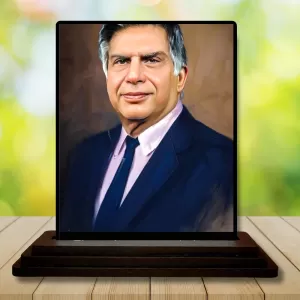 Car Dashboard Sri Ratan Tata Wooden Photo Stand 3x4 Inches, Compact & Stylish Spiritual Display For Car, Home & Office (Pack Of 1) (F49156) Car Dashboard Sri Ratan Tata Wooden Photo Stand 3x4 Inches, Compact & Stylish Spiritual Display For Car, Home & Office (Pack Of 1) (F49156)