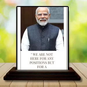 Car Dashboard Narendra Modi Wooden Photo Stand 3x4 Inches, Compact & Stylish Spiritual Display For Car, Home & Office (Pack Of 1) (F49162) Car Dashboard Narendra Modi Wooden Photo Stand 3x4 Inches, Compact & Stylish Spiritual Display For Car, Home & Office (Pack Of 1) (F49162)