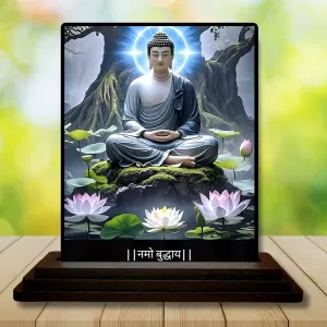 Car Dashboard Gautama Buddha Wooden Photo Stand 3x4 Inches, Compact & Stylish Spiritual Display For Car, Home & Office (Pack Of 1) (F49165) Car Dashboard Gautama Buddha Wooden Photo Stand 3x4 Inches, Compact & Stylish Spiritual Display For Car, Home & Office (Pack Of 1) (F49165)
