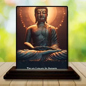 Car Dashboard Gautama Buddha Wooden Photo Stand 3x4 Inches, Compact & Stylish Spiritual Display For Car, Home & Office (Pack Of 1) (F49168) Car Dashboard Gautama Buddha Wooden Photo Stand 3x4 Inches, Compact & Stylish Spiritual Display For Car, Home & Office (Pack Of 1) (F49168)