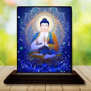 Car Dashboard Gautama Buddha Wooden Photo Stand 3x4 Inches, Compact & Stylish Spiritual Display For Car, Home & Office (Pack Of 1) (F49171) Car Dashboard Gautama Buddha Wooden Photo Stand 3x4 Inches, Compact & Stylish Spiritual Display For Car, Home & Office (Pack Of 1) (F49171)