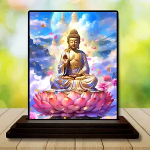 Car Dashboard Gautama Buddha Wooden Photo Stand 3x4 Inches, Compact & Stylish Spiritual Display For Car, Home & Office (Pack Of 1) (F49183) Car Dashboard Gautama Buddha Wooden Photo Stand 3x4 Inches, Compact & Stylish Spiritual Display For Car, Home & Office (Pack Of 1) (F49183)