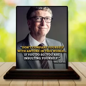 Car Dashboard Bill Gates Wooden Photo Stand 3x4 Inches, Compact & Stylish Spiritual Display For Car, Home & Office (Pack Of 1) (F49191) Car Dashboard Bill Gates Wooden Photo Stand 3x4 Inches, Compact & Stylish Spiritual Display For Car, Home & Office (Pack Of 1) (F49191)