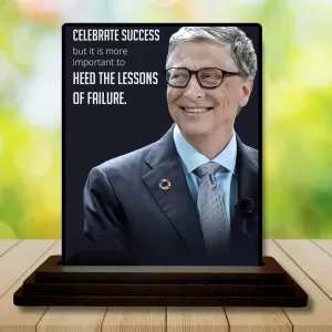 Car Dashboard Bill Gates Wooden Photo Stand 3x4 Inches, Compact & Stylish Spiritual Display For Car, Home & Office (Pack Of 1) (F49193) Car Dashboard Bill Gates Wooden Photo Stand 3x4 Inches, Compact & Stylish Spiritual Display For Car, Home & Office (Pack Of 1) (F49193)