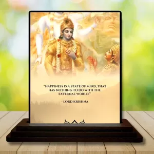 Car Dashboard Lord Shree Krishna Wooden Photo Stand 3x4 Inches, Compact & Stylish Spiritual Display For Car, Home & Office (Pack Of 1) (F49195) Car Dashboard Lord Shree Krishna Wooden Photo Stand 3x4 Inches, Compact & Stylish Spiritual Display For Car, Home & Office (Pack Of 1) (F49195)