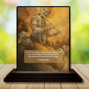 Car Dashboard Lord Shree Krishna Wooden Photo Stand 3x4 Inches, Compact & Stylish Spiritual Display For Car, Home & Office (Pack Of 1) (F49196) Car Dashboard Lord Shree Krishna Wooden Photo Stand 3x4 Inches, Compact & Stylish Spiritual Display For Car, Home & Office (Pack Of 1) (F49196)