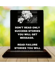 Car Dashboard Abdul Kalam Wooden Photo Stand  3x4 Inches, Compact & Stylish Spiritual Display For Car, Home & Office (Pack Of 1) (F49197)