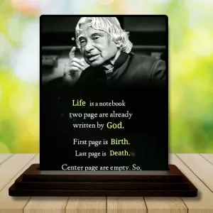 Car Dashboard Abdul Kalam Wooden Photo Stand 3x4 Inches, Compact & Stylish Spiritual Display For Car, Home & Office (Pack Of 1) (F49208) Car Dashboard Abdul Kalam Wooden Photo Stand 3x4 Inches, Compact & Stylish Spiritual Display For Car, Home & Office (Pack Of 1) (F49208)