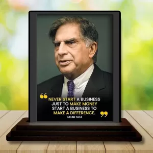 Car Dashboard Shree Ratan Tata Wooden Photo Stand 3x4 Inches, Compact & Stylish Spiritual Display For Car, Home & Office (Pack Of 1) (F49214) Car Dashboard Shree Ratan Tata Wooden Photo Stand 3x4 Inches, Compact & Stylish Spiritual Display For Car, Home & Office (Pack Of 1) (F49214)