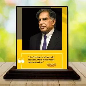 Car Dashboard Shree Ratan Tata Wooden Photo Stand 3x4 Inches, Compact & Stylish Spiritual Display For Car, Home & Office (Pack Of 1) (F49215) Car Dashboard Shree Ratan Tata Wooden Photo Stand 3x4 Inches, Compact & Stylish Spiritual Display For Car, Home & Office (Pack Of 1) (F49215)