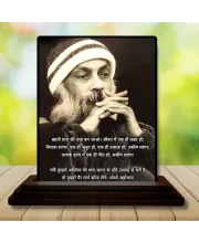 Car Dashboard Osho Rajneesh Wooden Photo Stand  3x4 Inches, Compact & Stylish Spiritual Display For Car, Home & Office (Pack Of 1) (F49219)