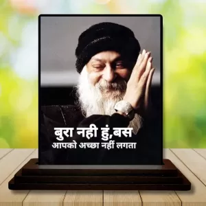 Car Dashboard Osho Rajneesh Wooden Photo Stand 3x4 Inches, Compact & Stylish Spiritual Display For Car, Home & Office (Pack Of 1) (F49226) Car Dashboard Osho Rajneesh Wooden Photo Stand 3x4 Inches, Compact & Stylish Spiritual Display For Car, Home & Office (Pack Of 1) (F49226)