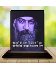 Car Dashboard Guru Gobind Singh Wooden Photo Stand  3x4 Inches, Compact & Stylish Spiritual Display For Car, Home & Office (Pack Of 1) (F49227)