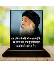 Car Dashboard Osho Wooden Photo Stand  3x4 Inches, Compact & Stylish Spiritual Display For Car, Home & Office (Pack Of 1) (F49231)