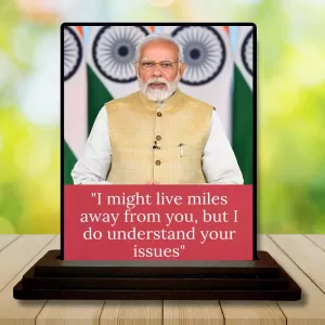 Car Dashboard Narendra Modi Wooden Photo Stand 3x4 Inches, Compact & Stylish Spiritual Display For Car, Home & Office (Pack Of 1) (F49236) Car Dashboard Narendra Modi Wooden Photo Stand 3x4 Inches, Compact & Stylish Spiritual Display For Car, Home & Office (Pack Of 1) (F49236)