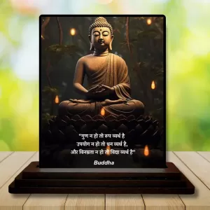 Car Dashboard Gautama Buddha Wooden Photo Stand 3x4 Inches, Compact & Stylish Spiritual Display For Car, Home & Office (Pack Of 1) (F49245) Car Dashboard Gautama Buddha Wooden Photo Stand 3x4 Inches, Compact & Stylish Spiritual Display For Car, Home & Office (Pack Of 1) (F49245)