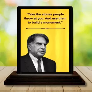 Car Dashboard Shree Ratan Tata Wooden Photo Stand 3x4 Inches, Compact & Stylish Spiritual Display For Car, Home & Office (Pack Of 1) (F49250) Car Dashboard Shree Ratan Tata Wooden Photo Stand 3x4 Inches, Compact & Stylish Spiritual Display For Car, Home & Office (Pack Of 1) (F49250)