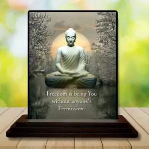 Car Dashboard Gautama Buddha Wooden Photo Stand 3x4 Inches, Compact & Stylish Spiritual Display For Car, Home & Office (Pack Of 1) (F49255) Car Dashboard Gautama Buddha Wooden Photo Stand 3x4 Inches, Compact & Stylish Spiritual Display For Car, Home & Office (Pack Of 1) (F49255)