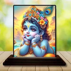Car Dashboard Shree Krishna Wooden Photo Stand 3x4 Inches, Compact & Stylish Spiritual Display For Car, Home & Office (Pack Of 1) (F49262) Car Dashboard Shree Krishna Wooden Photo Stand 3x4 Inches, Compact & Stylish Spiritual Display For Car, Home & Office (Pack Of 1) (F49262)