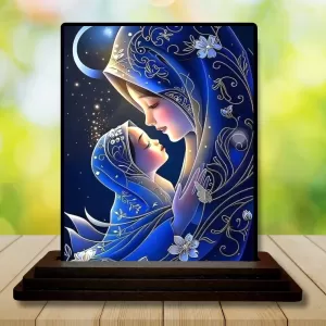 Car Dashboard Mother Mary Wooden Photo Stand 3x4 Inches, Compact & Stylish Spiritual Display For Car, Home & Office (Pack Of 1) (F49264) Car Dashboard Mother Mary Wooden Photo Stand 3x4 Inches, Compact & Stylish Spiritual Display For Car, Home & Office (Pack Of 1) (F49264)
