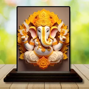 Car Dashboard Lord Ganesha Wooden Photo Stand 3x4 Inches, Compact & Stylish Spiritual Display For Car, Home & Office (Pack Of 1) (F49265) Car Dashboard Lord Ganesha Wooden Photo Stand 3x4 Inches, Compact & Stylish Spiritual Display For Car, Home & Office (Pack Of 1) (F49265)