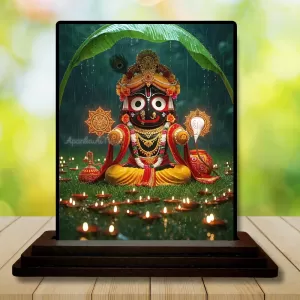 Car Dashboard Lord Lord Jagannatha Wooden Photo Stand 3x4 Inches, Compact & Stylish Spiritual Display For Car, Home & Office (Pack Of 1) (F49269) Car Dashboard Lord Lord Jagannatha Wooden Photo Stand 3x4 Inches, Compact & Stylish Spiritual Display For Car, Home & Office (Pack Of 1) (F49269)