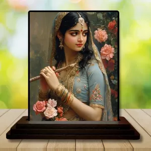 Car Dashboard Shree Radha Wooden Photo Stand 3x4 Inches, Compact & Stylish Spiritual Display For Car, Home & Office (Pack Of 1) (F49271) Car Dashboard Shree Radha Wooden Photo Stand 3x4 Inches, Compact & Stylish Spiritual Display For Car, Home & Office (Pack Of 1) (F49271)