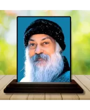 Car Dashboard Osho Wooden Photo Stand  3x4 Inches, Compact & Stylish Spiritual Display For Car, Home & Office (Pack Of 1) (F49286)